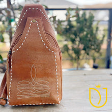 Load image into Gallery viewer, Bygone Beauty Leather Sling Bag