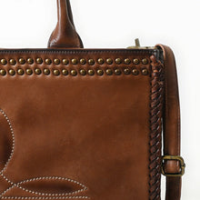 Load image into Gallery viewer, Gilded Spur Western Leather Shoulder Tote Bag