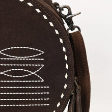 Load image into Gallery viewer, The Reba Suede Leather Canteen Purse