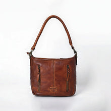 Load image into Gallery viewer, Modera Rustic Western Shoulder Bag | Basket Weave Italian-Style Full Grain Leather Purse | Handcrafted American Leather Crossbody