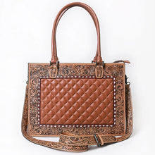 Load image into Gallery viewer, Acadia Hand Tooled Leather Tote Bag