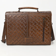 Load image into Gallery viewer, Broome Hand Tooled Leather Briefcase