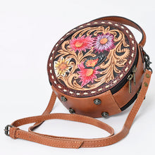Load image into Gallery viewer, Spring Blooms Western Leather Canteen Purse