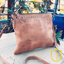 Load image into Gallery viewer, The Kincaid Red Brown Vintage Leather Crossbody Purse