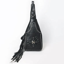 Load image into Gallery viewer, Nightshade Leather Sling Bag