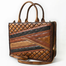 Load image into Gallery viewer, Desert Willow Western Leather Shoulder Tote Bag