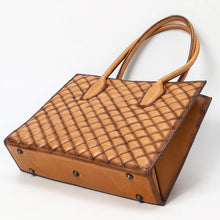 Load image into Gallery viewer, Western Whiskey Quilted Leather Tote Bag