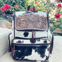 Load image into Gallery viewer, Ash Creek Western Leather Backpack