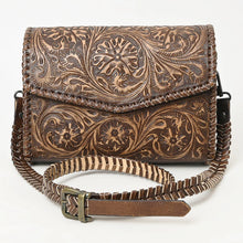 Load image into Gallery viewer, Desert Dancer Hand Tooled Leather Crossbody Purse