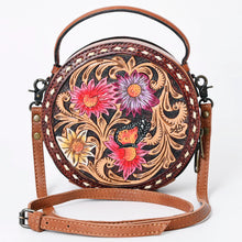 Load image into Gallery viewer, Spring Blooms Western Leather Canteen Purse