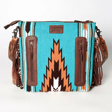 Load image into Gallery viewer, Turquoise Falls Western Leather Crossbody Purse