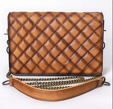 Load image into Gallery viewer, Driftwood Quilted Leather Crossbody Purse