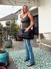Load image into Gallery viewer, Black Mesa Leather Crossbody Purse