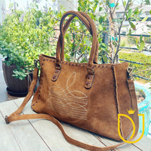 Load image into Gallery viewer, Whiskey Dawn Suede Leather Crossbody Purse