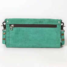 Load image into Gallery viewer, Victoria Suede Leather Boot Stitch Crossbody Wallet