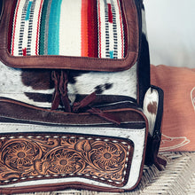 Load image into Gallery viewer, Ira Creek Western Leather Backpack