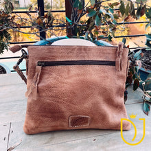 Load image into Gallery viewer, The Kincaid Red Brown Vintage Leather Crossbody Purse