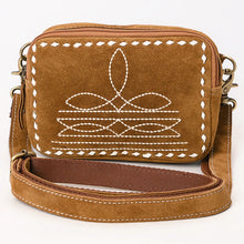 Load image into Gallery viewer, The Pearl Suede Leather Crossbody Purse