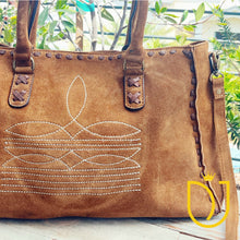 Load image into Gallery viewer, Whiskey Dawn Suede Leather Crossbody Purse