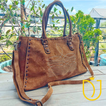 Load image into Gallery viewer, Whiskey Dawn Suede Leather Crossbody Purse