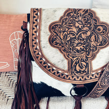 Load image into Gallery viewer, Mead Ranch Western Leather Crossbody Purse