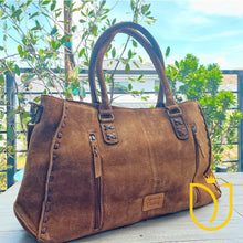 Load image into Gallery viewer, Whiskey Dawn Suede Leather Crossbody Purse
