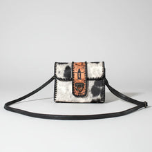 Load image into Gallery viewer, HLSR Genuine Hand Tooled and Hair On Leather Crossbody Bag