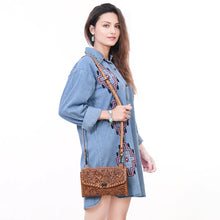 Load image into Gallery viewer, Solo Springs Hand Tooled Leather Crossbody Purse