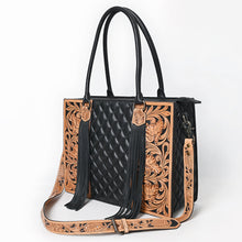 Load image into Gallery viewer, Meadowlark Hand Tooled Leather Tote Bag