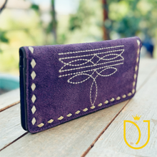 Load image into Gallery viewer, Desert Luxe Suede Leather Wallet