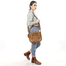 Load image into Gallery viewer, The Loretta Suede Boot Stitch Crossbody Purse
