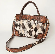 Load image into Gallery viewer, Diamond Stitch Western Leather Purse