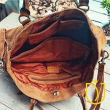 Load image into Gallery viewer, Whiskey Dawn Suede Leather Crossbody Purse