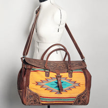 Load image into Gallery viewer, Fantastic Voyage Western Leather Weekender Duffel Bag