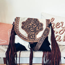 Load image into Gallery viewer, Mead Ranch Western Leather Crossbody Purse