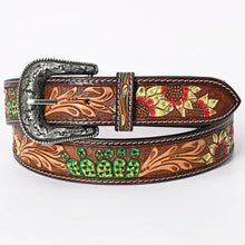 Load image into Gallery viewer, Grand Mesa Hand Tooled Leather Belt