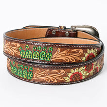 Load image into Gallery viewer, Grand Mesa Hand Tooled Leather Belt