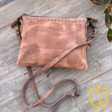 Load image into Gallery viewer, The Kincaid Red Brown Vintage Leather Crossbody Purse