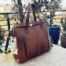 Load image into Gallery viewer, Hines Peak Western Leather Tote Bag