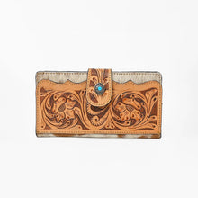 Load image into Gallery viewer, Cold Springs Too Hand-Tooled Harness Leather Bifold Wallet