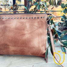 Load image into Gallery viewer, The Kincaid Red Brown Vintage Leather Crossbody Purse