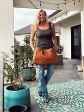 Load image into Gallery viewer, Circle Mountain Leather Crossbody Purse