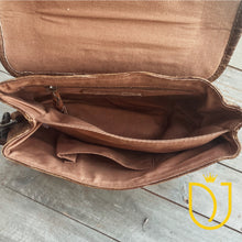 Load image into Gallery viewer, The Wallace Tan Vintage Leather Crossbody Purse