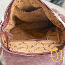 Load image into Gallery viewer, Sequoia Falls Tooled Leather and COwhide Western Backpack