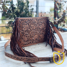 Load image into Gallery viewer, Western Legacy Hand Tooled Leather Crossbody Purse
