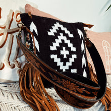 Load image into Gallery viewer, Genevieve Hand Tooled Leather Crossbody Purse