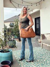 Load image into Gallery viewer, Circle Mountain Leather Crossbody Purse