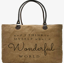 Load image into Gallery viewer, Marley Recycled Military Canvas Market Tote