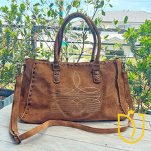 Load image into Gallery viewer, Whiskey Dawn Suede Leather Crossbody Purse