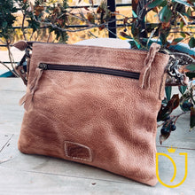 Load image into Gallery viewer, The Kincaid Red Brown Vintage Leather Crossbody Purse